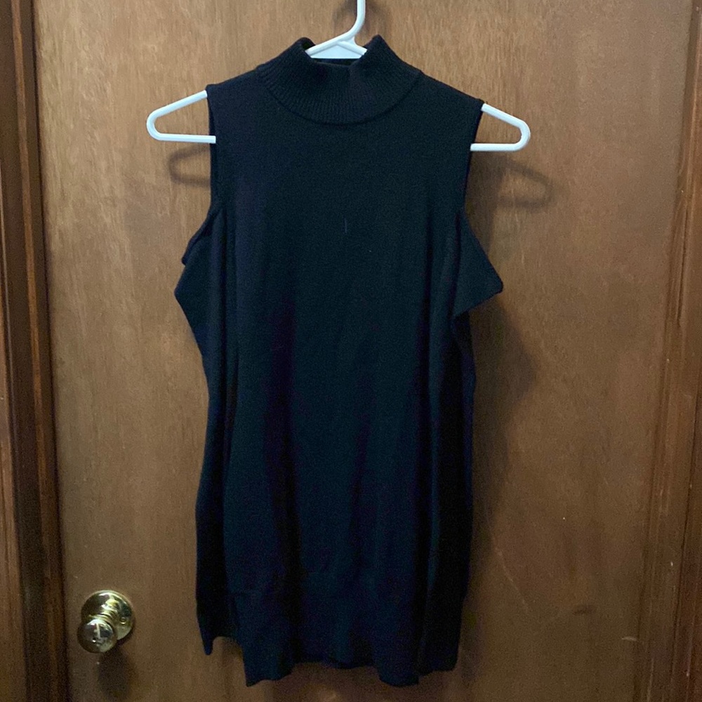 Wet Seal cold shoulder mock turtle neck